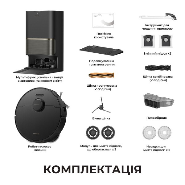 Фото - Робот-пилосос миючий Dreame L50s Pro Ultra Black (RLL88HE-Bl)